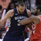 Marc Gasol durante el partido.