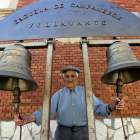 Santiago Calderón, campanero mayor de Villavante.