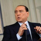 Berlusconi, en una intervención tras hablar con Napolitano.