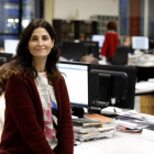 La periodista Cristina Fanjul, ayer en la redacción. MARCIANO PÉREZ
