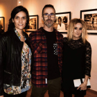Los artistas Olga Orallo, Marc GreenBase y Carmen Coque. CUEVAS