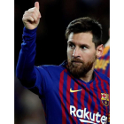 Messi alcanzó frente al Eibar los 400 goles en Liga. ALBERTO ESTÉVEZ