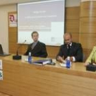 Bruno Papain, José Castellano y María Jesús Soto, ayer en el Club de Prensa de Diario de León