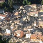 Imagen aérea de Amatrice, una de las localidades afectadas por los dos terremotos que han sacudido este miércoles el centro de Italia.