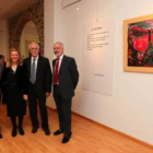 José María Merino, Gemma García, Luis Mateo Díez y Salvador Gutiérrez, en la sala Cinabrio.