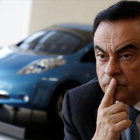 Carlos Ghosn en una conferencia de prensa en Japón el pasado 23 de febrero.