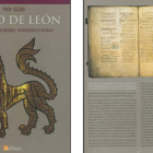 Portada del libro e imagen de una de sus páginas con el Fuero de León.