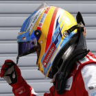 Fernando Alonso, tras la sesión de clasificación del GP de Italia.