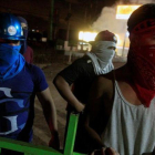 Protesta de seguidores de la oposición en Tegucigalpa.
