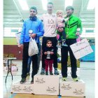 Jorge Pérez en lo más alto del podio de la Ruta Coto-Musel.
