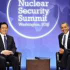 El presidente chino, Hu Jintao, mantuvo un encuentro con su homólogo, Barack Obama.