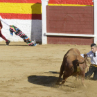 Los recortadores levantaron el aplauso y el entusiasmo del público. ACACIO