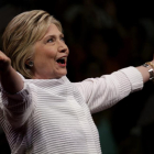 Hillary Clinton se proclama vencedora de las primarias demócratas en EEUU el 7 de junio.