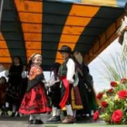 Un momento de la celebración de la fiesta de los huertos en La Candamia