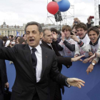 Nicolas Sarkozy, presidente francés y candidato principal de UMP en las elecciones.