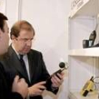 Herrera visita los stands del Congreso de Prevención de Riesgos Laborales que se celebra en Ávila
