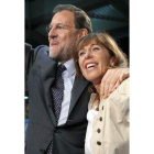 Rajoy y Sánchez-Camacho, en el mitin central del PP.