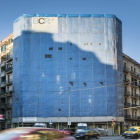 Edificio en construcción en Barcelona.