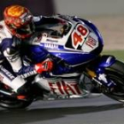 Jorge Lorenzo en acción durante la primera jornada de entrenamientos del Gran Premio de Qatar