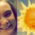Montaje donde se ve el parecido entre Jenn Smith y el famoso bebé-sol