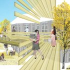 Una imagen virtual de la propuesta ganadora realizada por el estudio Núñez & Ribot Arquitectos.