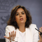 La vicepresidenta del Gobierno en funciones, Soraya Sáenz de Santamaría. JUAN CARLOS HIDALGO