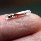 Un microchip, algo más grande que el implantado por Newfusion, en una imagen de archivo.