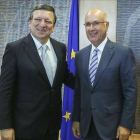 Josep Antoni Duran i Lleida, junto al presidente de la Comisión Europea, José Manuel Durao Barroso, en Bruselas.