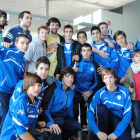 Los jugadores del Ciudad de Ponferrada junto a Sergio Llull.