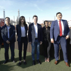 Manuel Alfonso, Vidal, Andrea Fernández, Cendón, Carmen Morán, Constantino Marcos y Montse Álvarez. MARCIANO PÉREZ