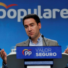 El secretario general del PP, Teodoro García Egea, ofreció ayer explicaciones. CHEMA MOYA