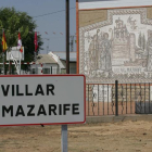 mosaico cedido por el padre san millan al pueblo de villar de mazarife. RAMIRO