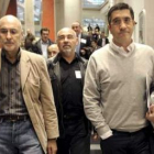 Patxi López junto a Antonio Pastor y Rodolfo Ares a su llegada al Comité Nacional de los socialistas
