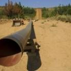 Las obras del gasoducto, en el municipio de Castropodame, en una imagen de archivo