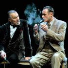 Miguel Ángel Solá y Daniel Freire, los dos únicos actores del montaje dirigido por Mario Gas ‘El veneno del teatro’.