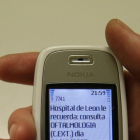 Mensaje de sms para recordar la cita con el médico