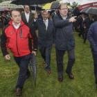 Herrera, ayer, en su visita a la Feria de Lerma, en Burgos.