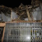 El edificio ya se encontraba vallado cuando sufrió el derrumbe.