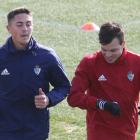 La Deportiva entrenó ayer en el Anexo a El Toralín. L. DE LA MATA