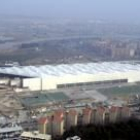 Vista aérea de la estación Intermodal de Zaragoza, punto de partida y llegada del AVE Madrid-Lérida