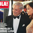 Isabel Preysler y Mario Vargas Llosa, en la portada de la revista '¡Hola!'.