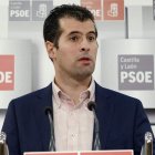 Tudanca, ayer, en la rueda de prensa que ofreció.