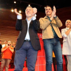 Pedro Sánchez y el líder de los socialistas canarios, Ángel Víctor Torres, durante la campaña.
