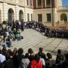 Un momento de la celebración del acto solidario en el colegio de la Asunción.