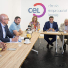 Un momento del encuentro con García. F. OTERO PERANDONES