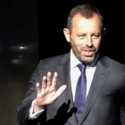 Rosell, en la Audiencia Nacional por el caso Neymar en julio del 2014.