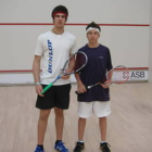David Antolín, derecha, se hizo con la tercera posición final.