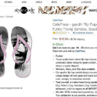 Captura de la web de Amazon con las chanclas de Gandhi a la venta.