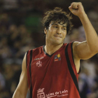 Mario Díez durante su etapa en Baloncesto León. JESÚS
