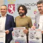 Nicanor Sen, Juanín y Juan Martínez Majo, en la presentación. J. CASARES